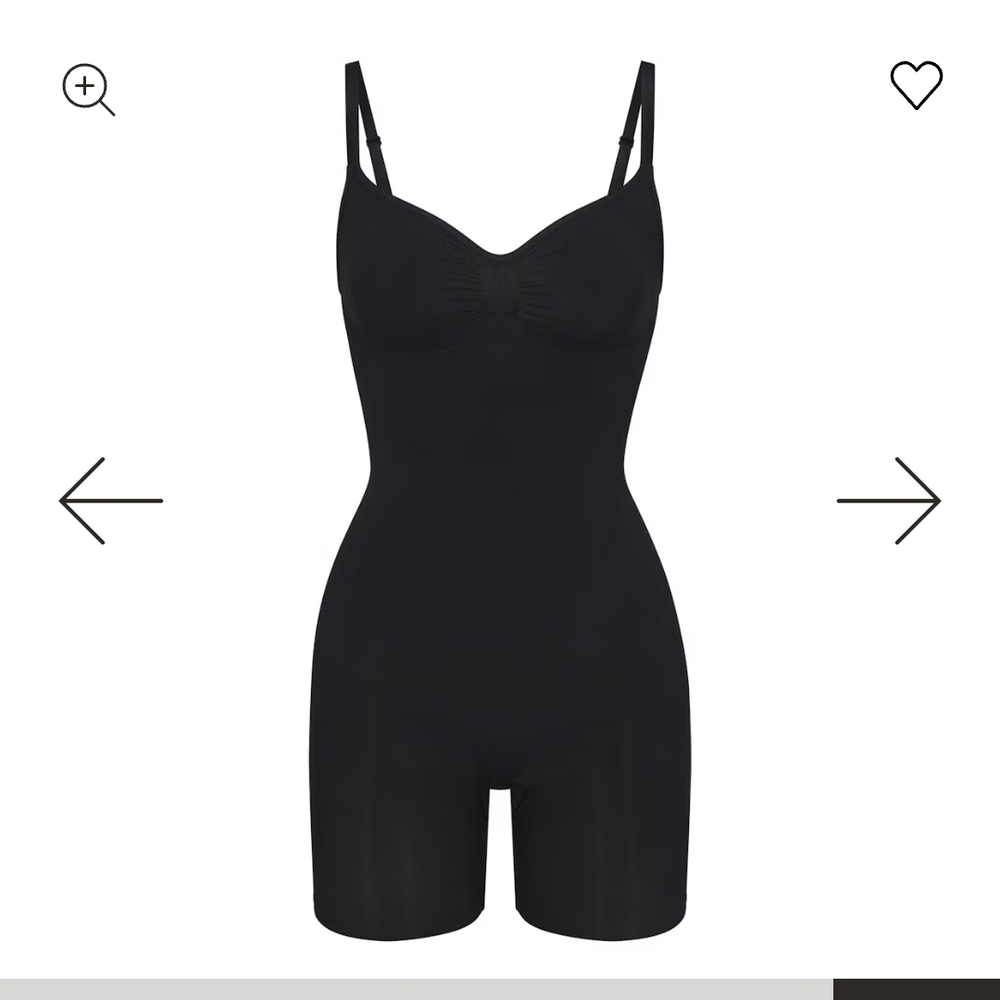 SCULPTING BODYSUIT MID THIGH W. OPEN GUSSET | ONYX × 1
ONYX / L/XL